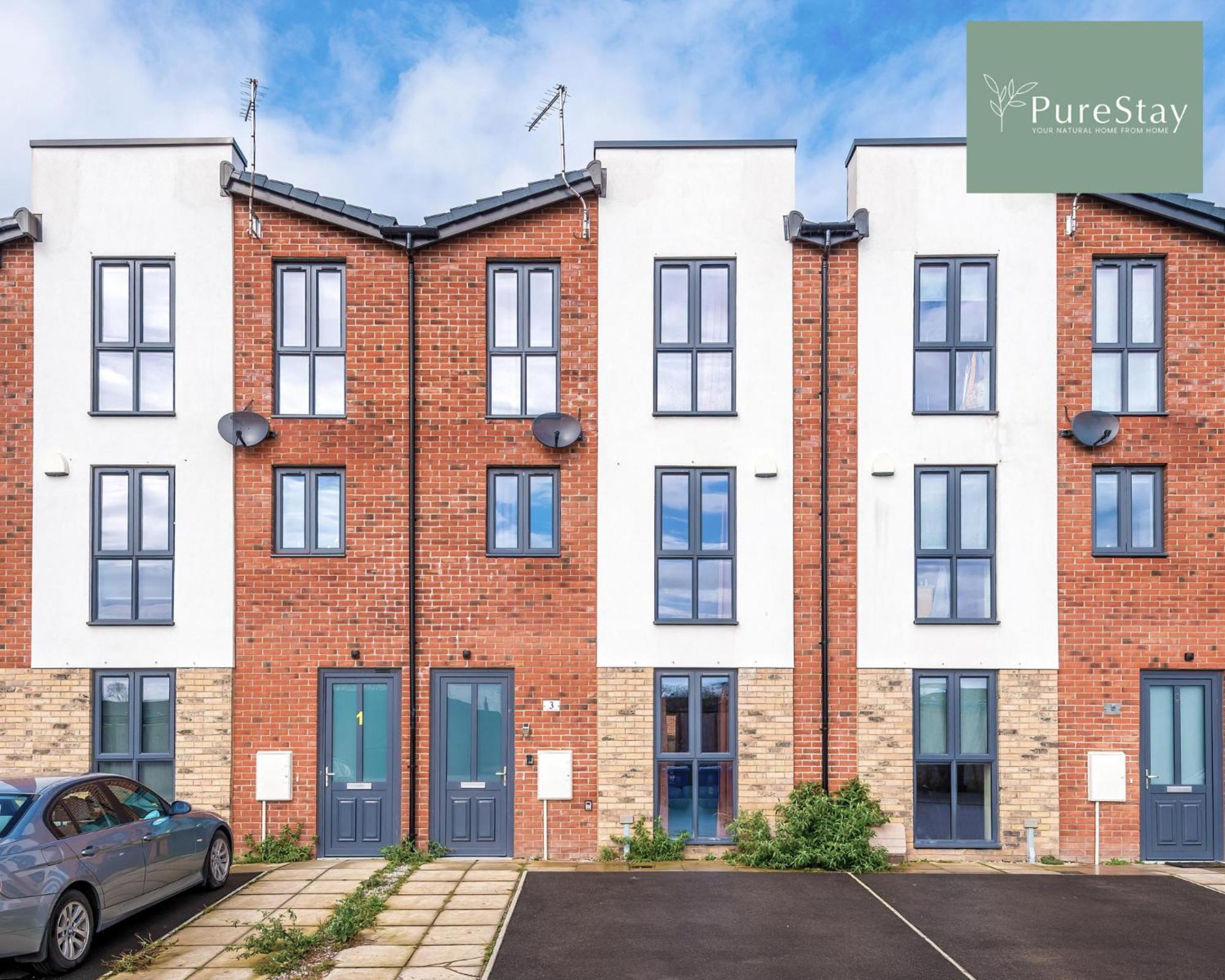 Stunning Five Bedroom Manchester House With Free Parking By Purestay Short Lets & Serviced Accommodation Exteriér fotografie