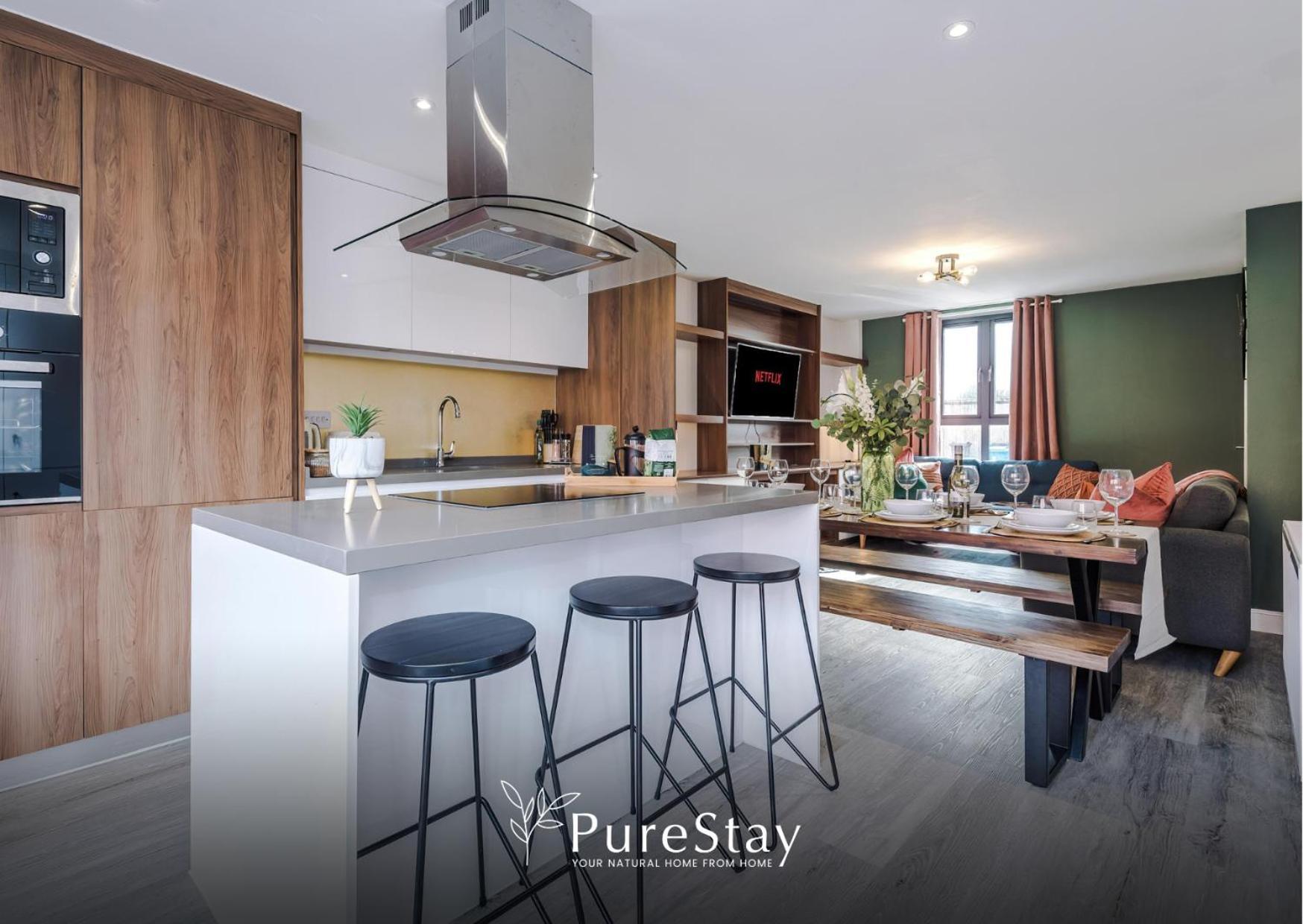 Stunning Five Bedroom Manchester House With Free Parking By Purestay Short Lets & Serviced Accommodation Exteriér fotografie